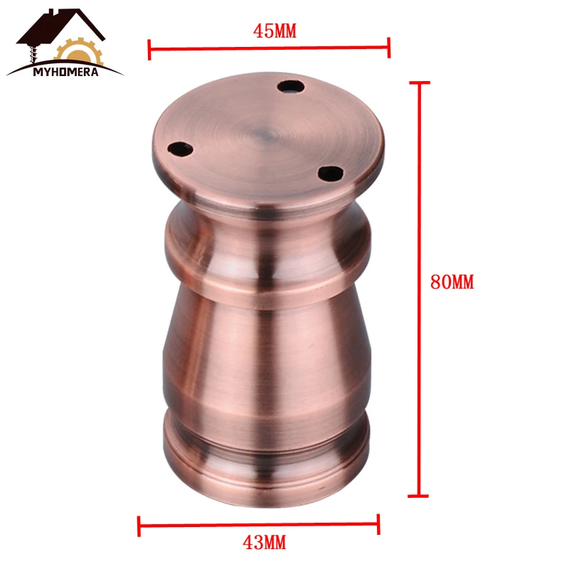 Color C 80mm Myhomera 80 мм-150 мм мебельные ножки, регулируемые ножки для шкафа, дивана, алюминиевый шкаф, журнальный чайный столик, ванная комната, защитная ножка - Цвет: Color C 80mm