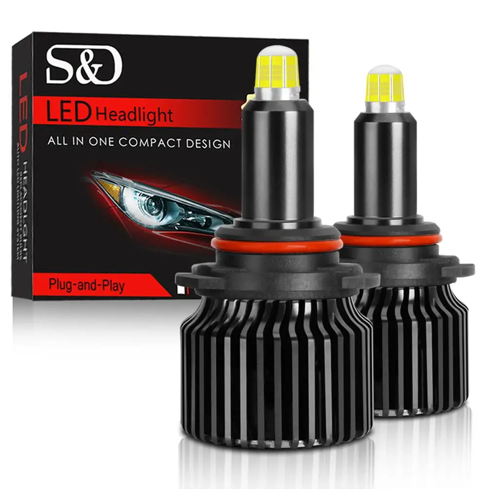 18000LM 9012 Led Headlight for Toyota Kia Nissan Opel Auto Lamp Bulb Car Led Light White 6000K Yellow 4300K 12V 24V 50W 8 Sides