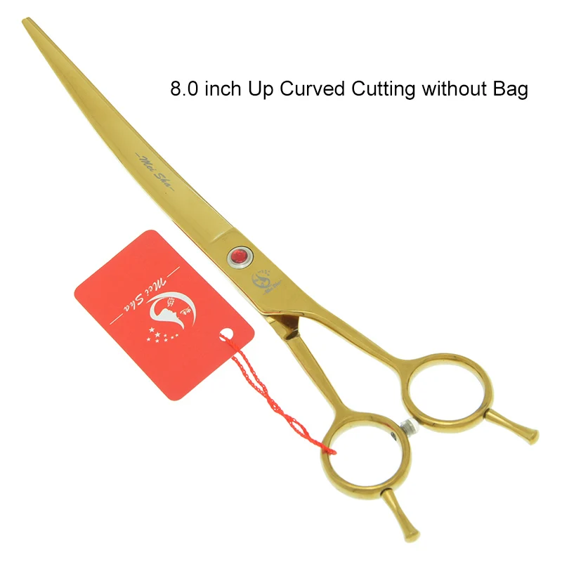 HB0288 no Bag 8," ножницы для стрижки домашних животных 440C профессиональные ножницы для стрижки собак филировочные ножницы изогнутые Tesoura с расческой поставщики товаров для животных HB0284 - Цвет: HB0288 no Bag