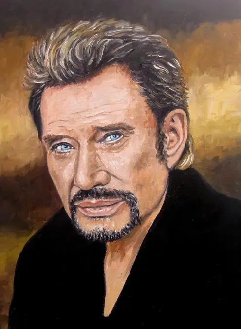 

New 5D DIY Full Diamond Diamond Painting French Rock Singer Johnny Hallyday Wolf Cross Stitch Handmade Hobby Home Decoration Gif