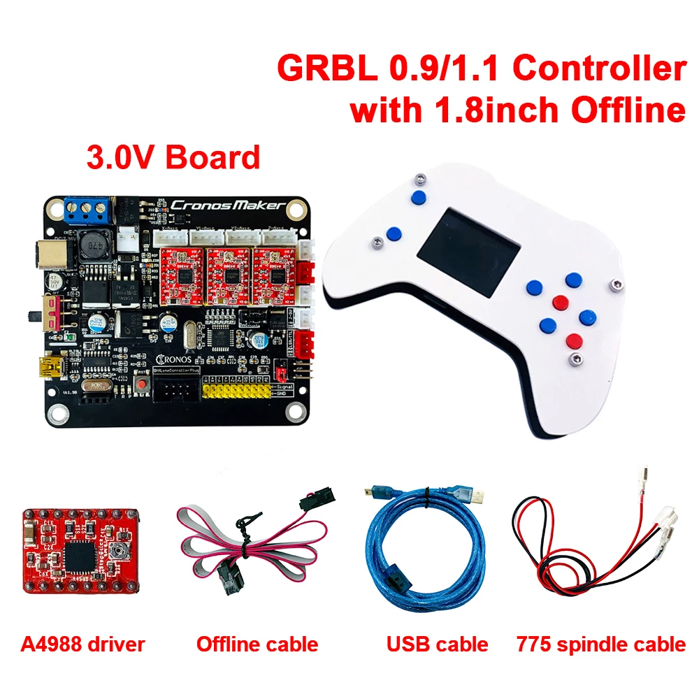 Новейший 3 осевой контроллер с ЧПУ GRBL двойная ось Y USB драйвер платы контроллера