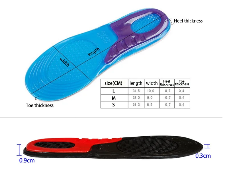 Силиконовые гелевые стельки для ног; Мужская и женская обувь; подошва с мягкой ортопедической подкладкой; массажные стельки для обуви с амортизацией стопы