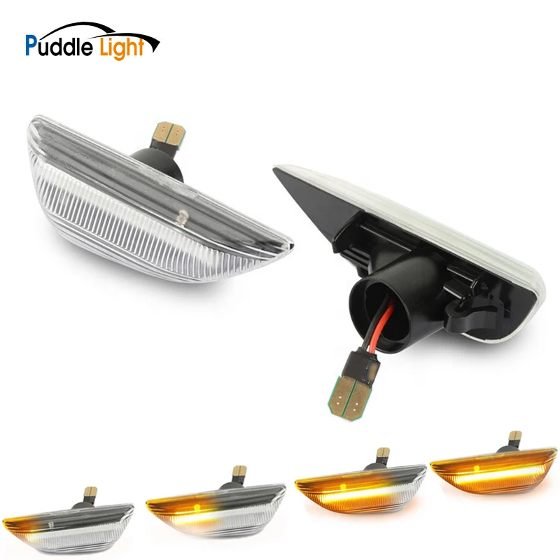 

For Opel Mokka X Chevrolet Trax 2pcs Dynamic LED Side Marker Light Flowing Turn Signal Lamp
