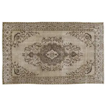 

Handmade Brown Vintage Overdyed Turkish Area Rug 165x274 Cm-5'5''X8'12''