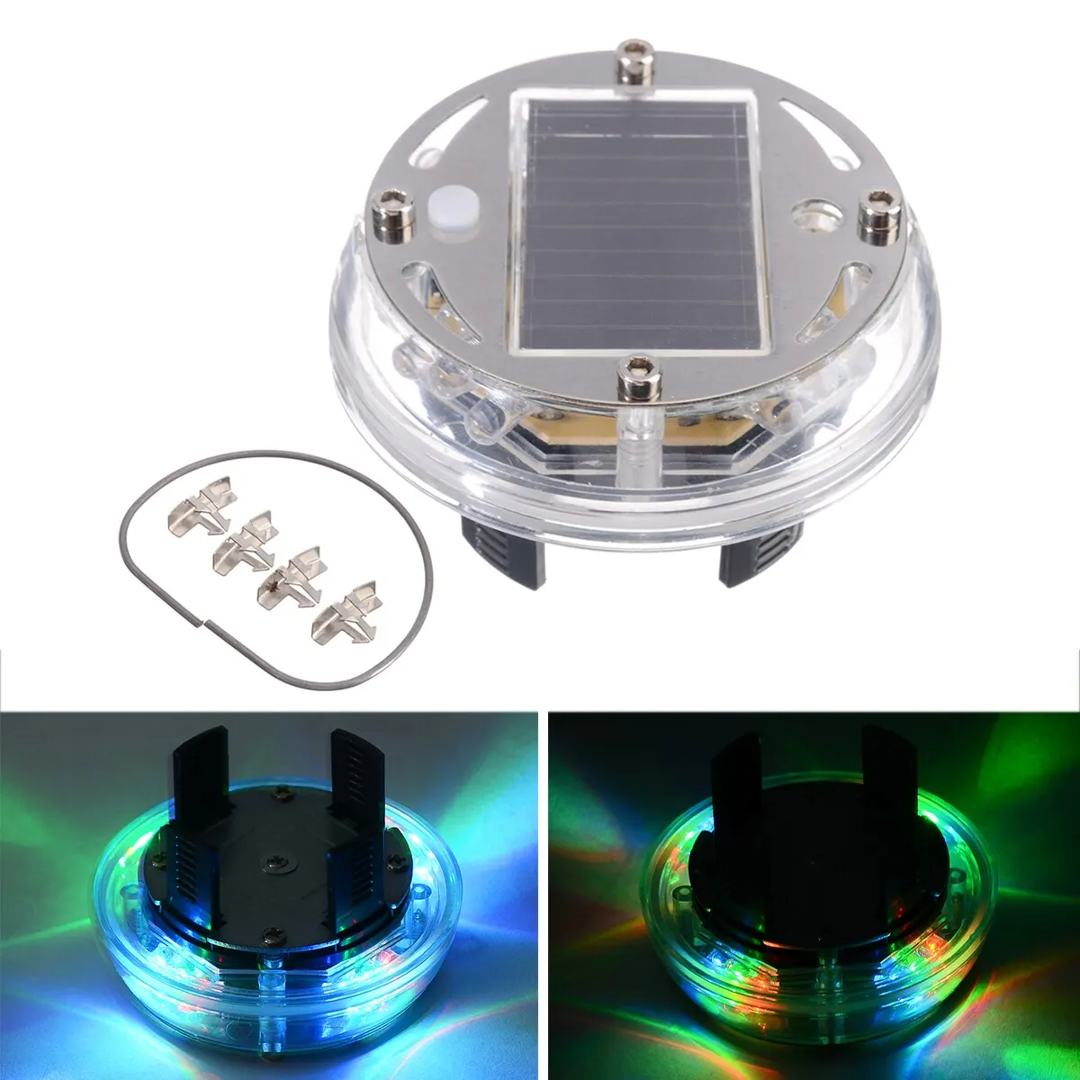 High Qrade 4 Modes 12 LED RGB Car Auto Solar Energy Flash Wheel Tire Rim Light for Auto Car Decoration Colorful Atmosphere Lamp