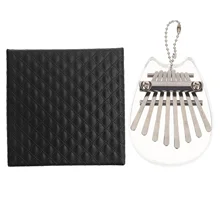 

1 Set Thumb Piano Eight Keys Kalimba Portable Musical Instrument (Transparent)