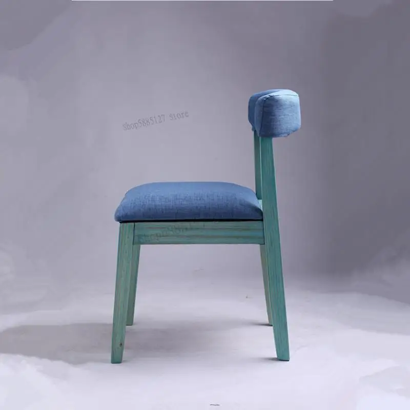Modern Fashion Simple Solid Wood Log Computer Chair Hotel Dining Home Furniture Coffee Desk Leisure |