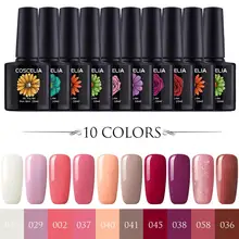 10 шт. набор 80 цветов Комплект гель-лаков для ногтей Дизайн ногтей УФ светодиодный гель для маникюра длительный Комплект гель-лаков для ногтей для дизайна ногтей