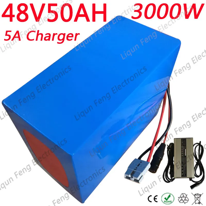 Литий ионный аккумулятор 48 В 1000 Вт 1500 2000 50 Ач|electric bike lithium battery|bike batterylithium battery 48v |