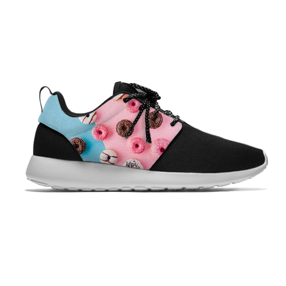 

Colorful Doughnuts Hot Cute Fashion Novelty Popular Kids Sport Running Shoes Casual Breathable Print Sneakers Boys Children Girl