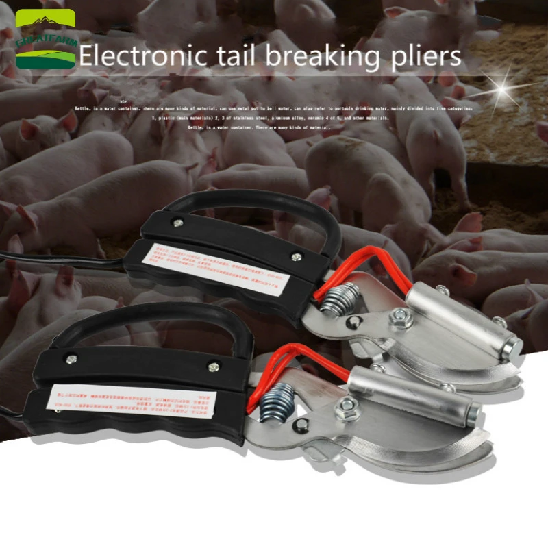 Piglet Electric Heat Tail Pliers Docker Pig Tail Docking Cutters