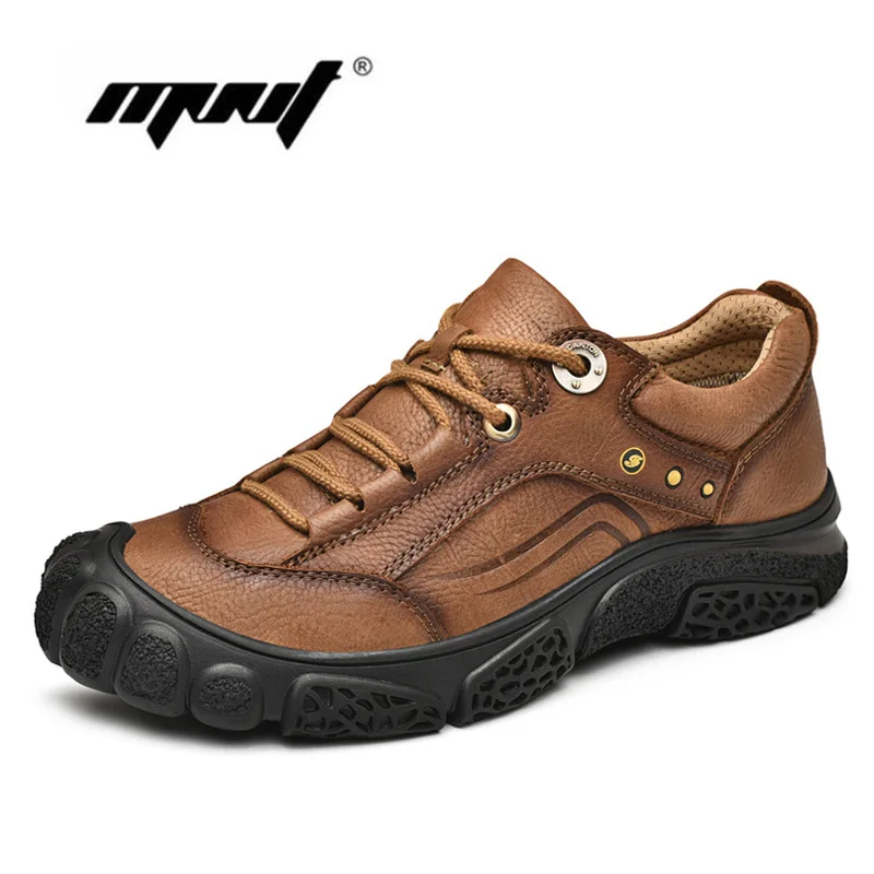 

New Arrival Plus Size Autumn Men Shoes Natural Leather Casual Shoes Flats Comfortable Waterproof Outdoor Shoes Men
