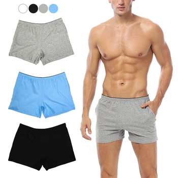 

Underwear Boxer Shorts Men's Soft Stretch-Knit Boxer Cotton Trunks Men Briefs Shorts Home Sleep Wear Men Boxers