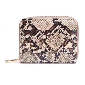 

Fashion Women Wallet Personlity Retro Serpentine Short Zipper Coin Purse Multi-card Position ID Holder Casual Female Clutch Bag
