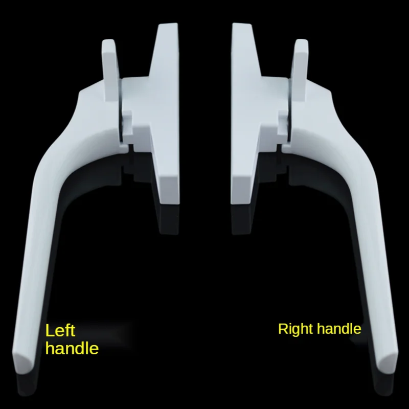 Thickened plastic steel door and window handle glass window handle flat 7 style lock toilet