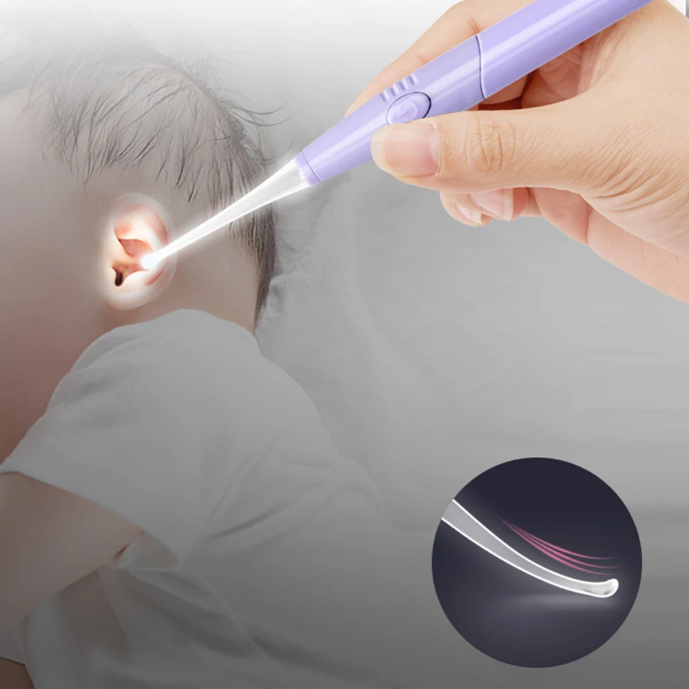 Ear Wax Removal Tool with LED Light Ear Pick Cleaner Kit Tweezers