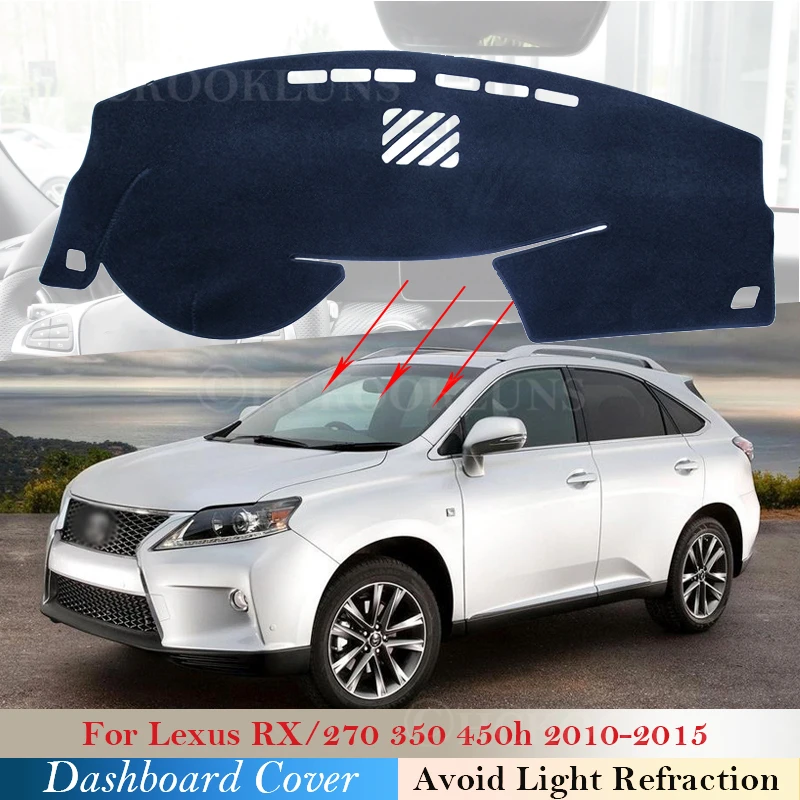 

Чехол для приборной панели, Защитная панель для Lexus RX 2010 ~ 2015 AL10, автомобильные аксессуары, приборная панель коврик от солнца RX270 RX350 RX450h 350