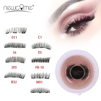 

NEWCOME Magnetic Lashes 3D/6D Natural Magnetic Lashes Handmade Mink Reusable Magnet Eye lashes Makeup Tools