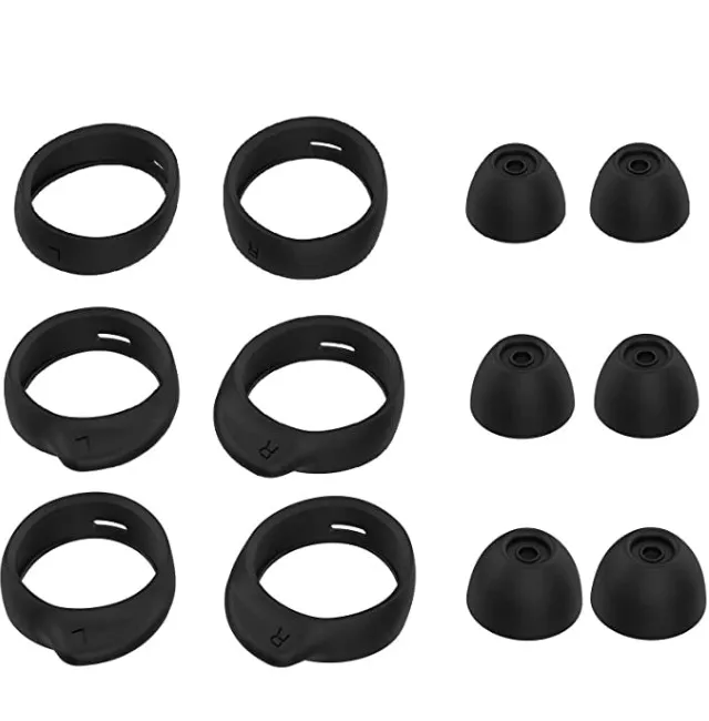 갤럭시 버드용 블루투스 진정한 무선 이어버드 2019 SM-R170 실리콘 커버 이어팁 R175 윙 팁 이어훅