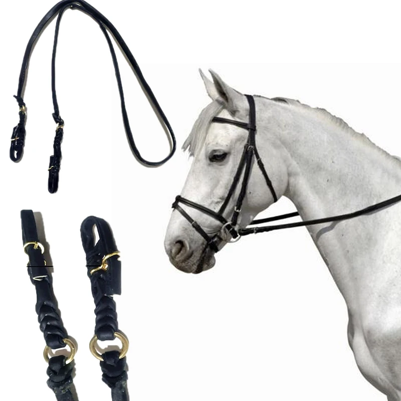 Horse Adjustable Bridle Head Collar Horses Equipment Rein halter harness supplies Stuff Sport