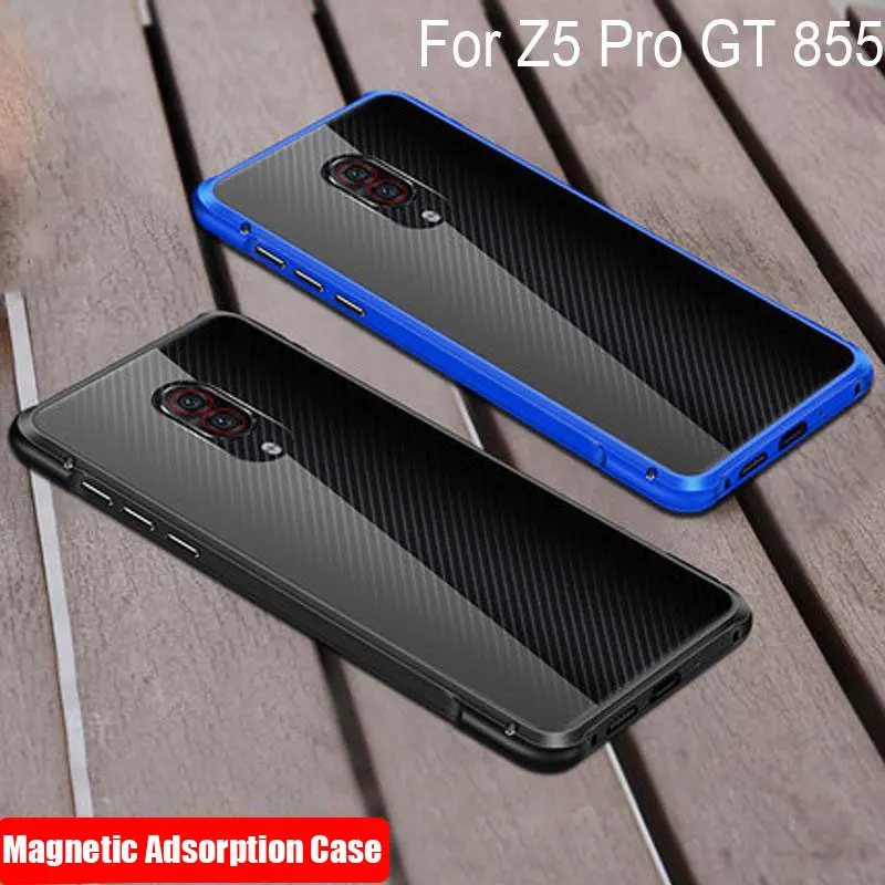 Магнитный адсорбционный чехол для телефона Lenovo Z5 Pro GT алюминиевый металлический