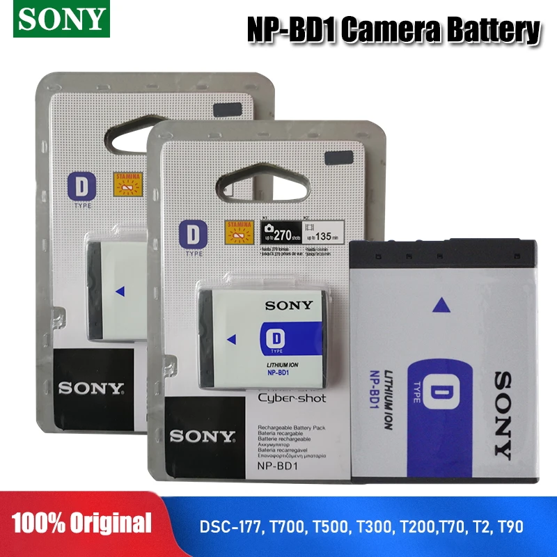 Оригинальный аккумулятор Sony 3 6 v NP BD1 FD1 620 мАч литиевый перезаряжаемый DSC T300 TX1 T900 T700