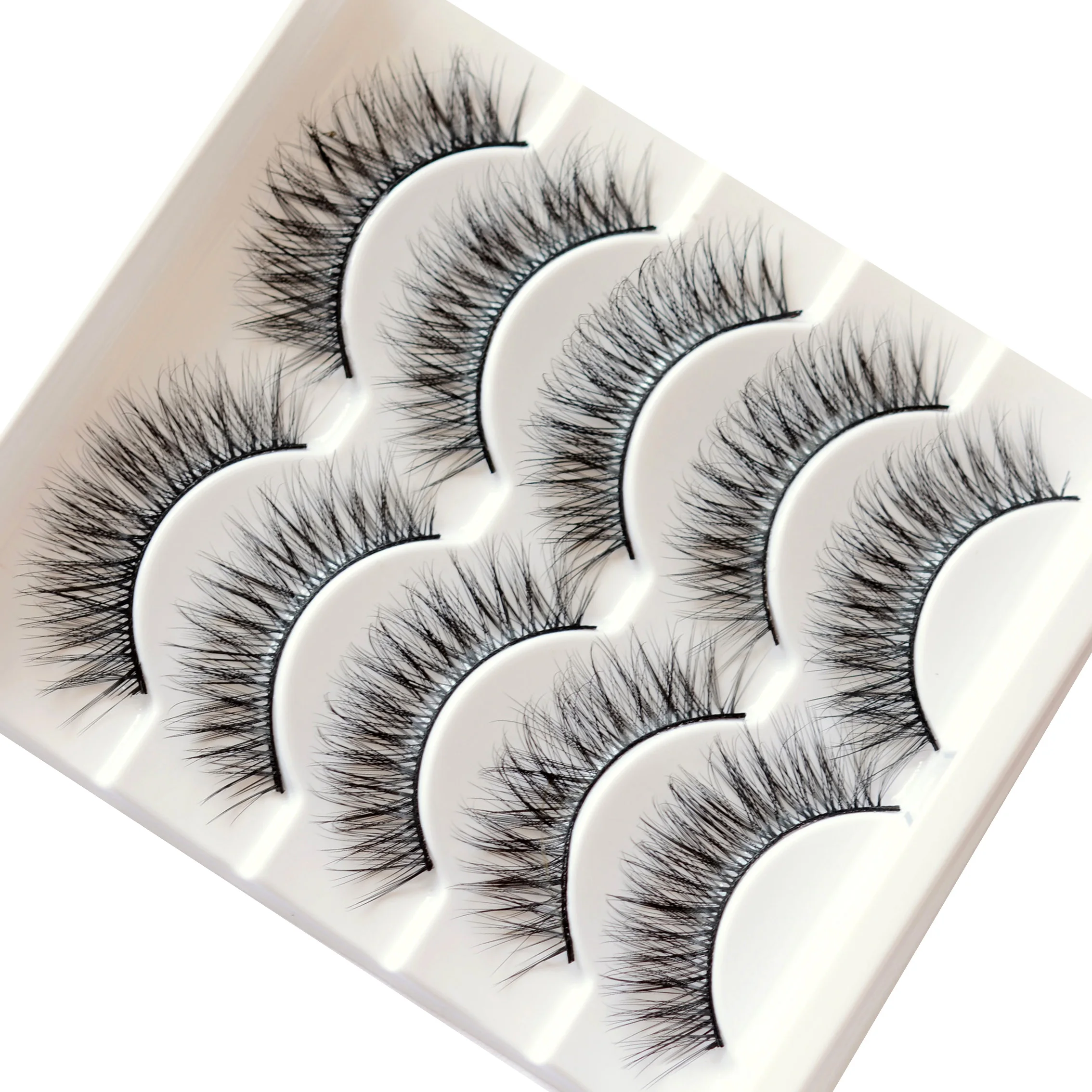 

WZSQJN Eyelashes HandMade Makeup 3D Lashes Natural False Eyelashes Long Eyelashes Extension 5 Pairs Faux Fake Lashes