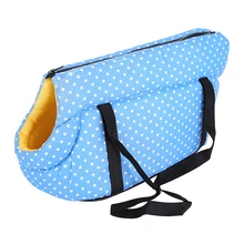 Переносная сумка на плечо для путешествий на открытом воздухе, сумка на молнии для домашних животных, эластичная губка, подарок, спальный щенок, кошка, модная маленькая складная сумка