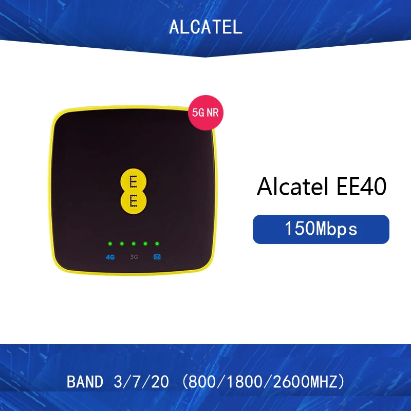 Разблокированный сотовый телефон Alcatel EE40 4G Портативный MIFI точка доступа Модем поддерживает LTE FDD B3 B7 B20 pk e8372 e5573