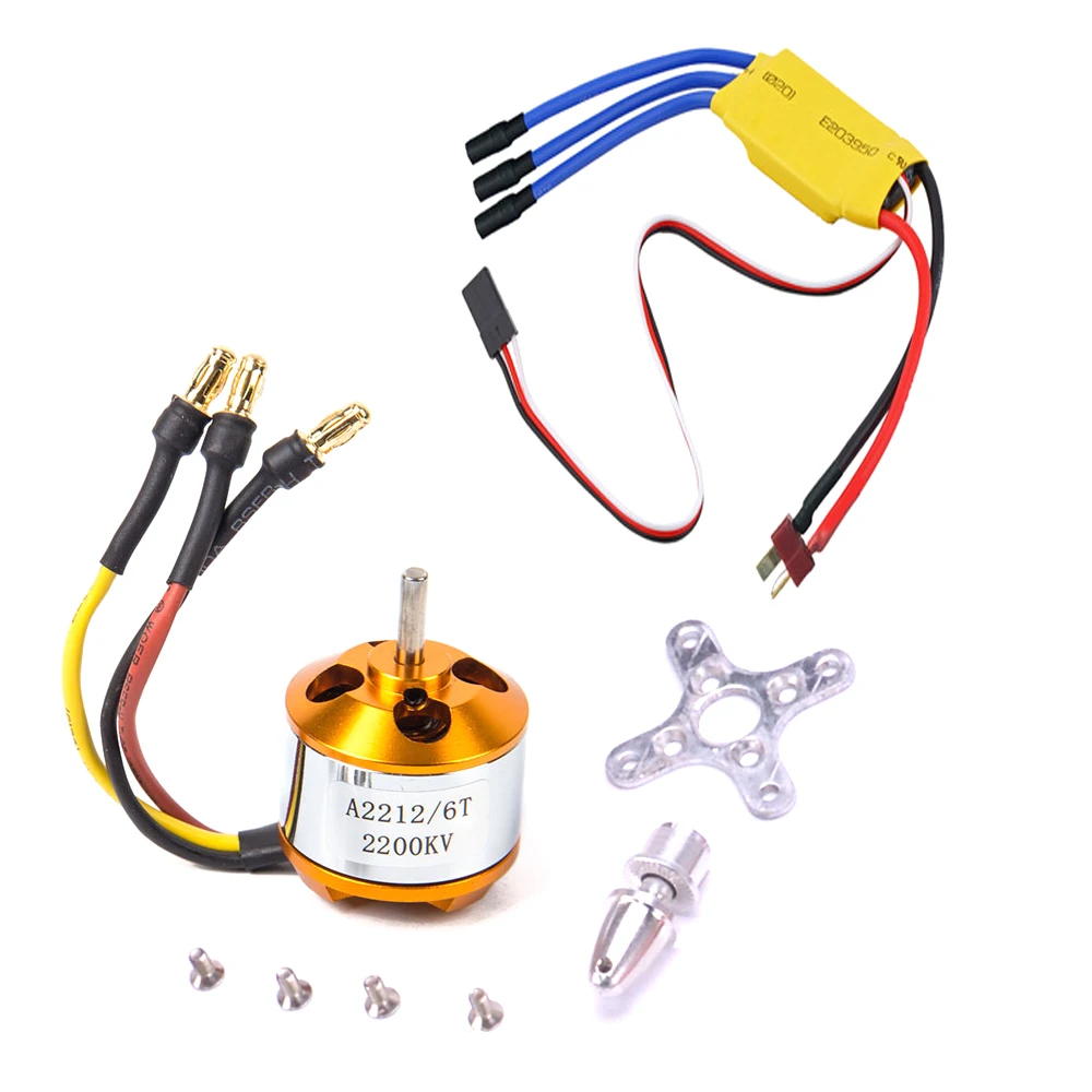 XXD HW A2212 2200KV 2212 бесщеточный двигатель 30A ESC Мотор 6035 пропеллер SG90 9G микро
