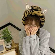 Inverno feminino bonito gato de pelúcia quente earmuffs bandana feminino doce e quente acessórios de inverno para mulher