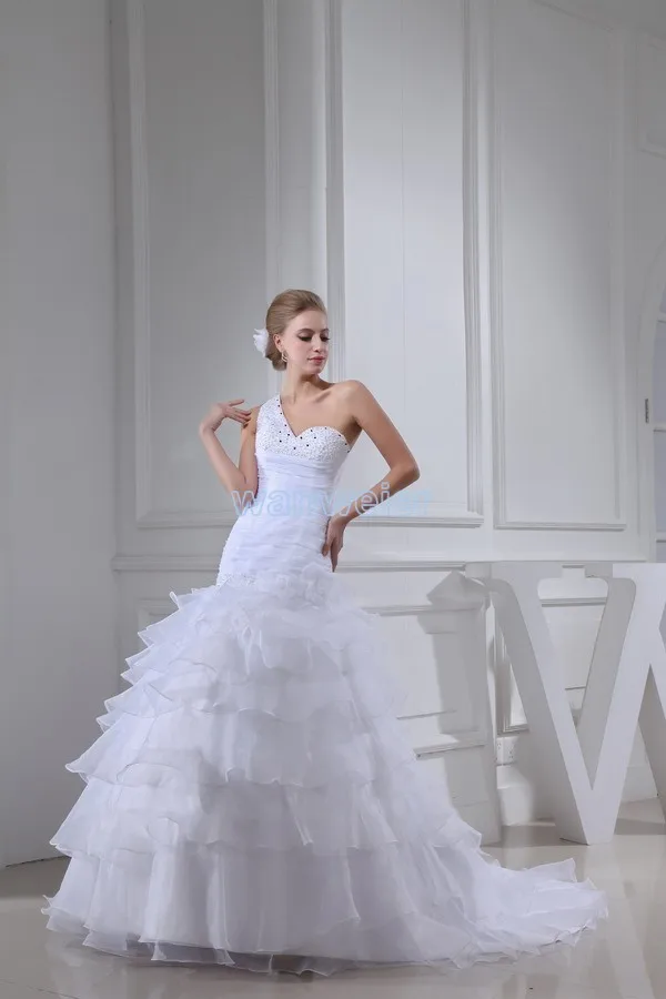 free shipping hot sale ball gown new design fashion one shoulder sweetheart crystal custom size/color mother of bride dress