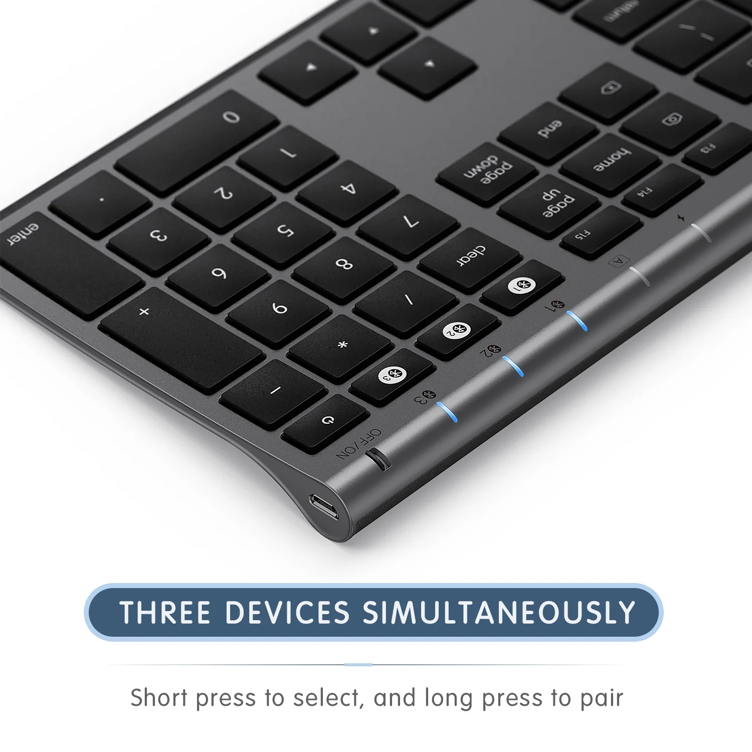 Jelly Comb Multi-Device Bluetooth Keyboard for MacBook Pro Air Mac iPhone iPad Pro Air Mini New iPad keyboard for multiple computers