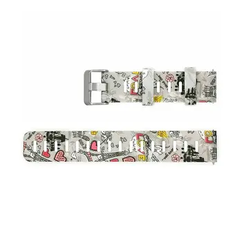 

Personalized Painted Silicone Strap Flat Strap Fashionable Personality Watchband Wrist Strap Universal For Amazfit Gts Watch