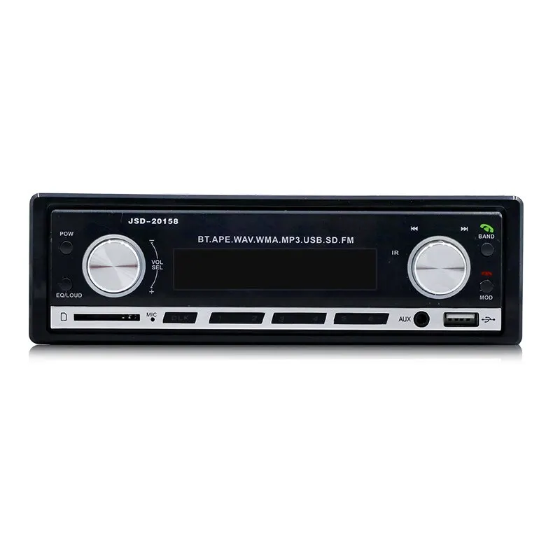 12 В Bluetooth V2.0 JSD-20158 авто стерео 1 Din автомагнитола FM Aux вход приемник автомобильный аудио SD USB MP3 MMC WMA