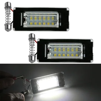 

Accessories License Plate Light Auto LED 3528-SMD White Bulb Replacement