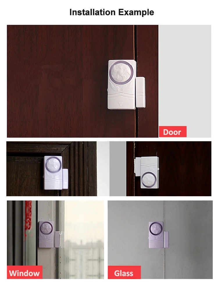 Автономный датчик двери Сигнализация независимая дверь окно Входная охранная сигнализация датчик двери открытые/Закрытые детекторы