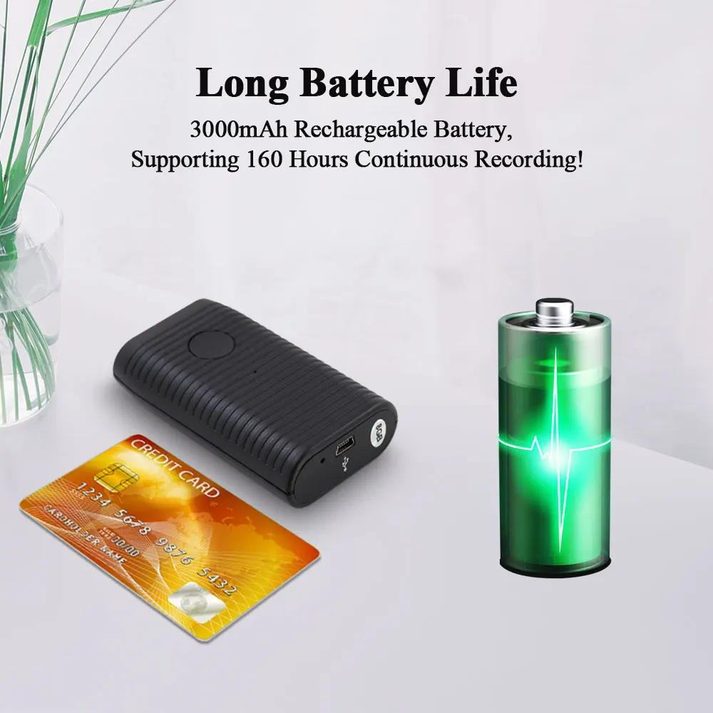 VJOYCAR Digital Audio Voice Recorder 3200mah Voice
