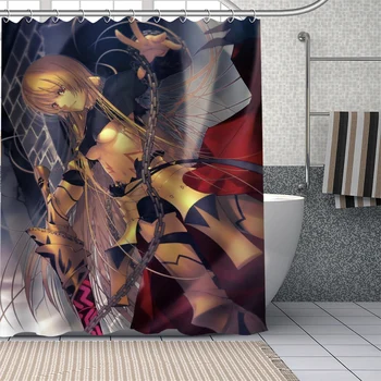 

Custom Fate/ZeroSaber Shower Curtains DIY Bathroom Curtain Fabric Washable Polyester for Bathtub Art Decor Drop Shipping Z-0109