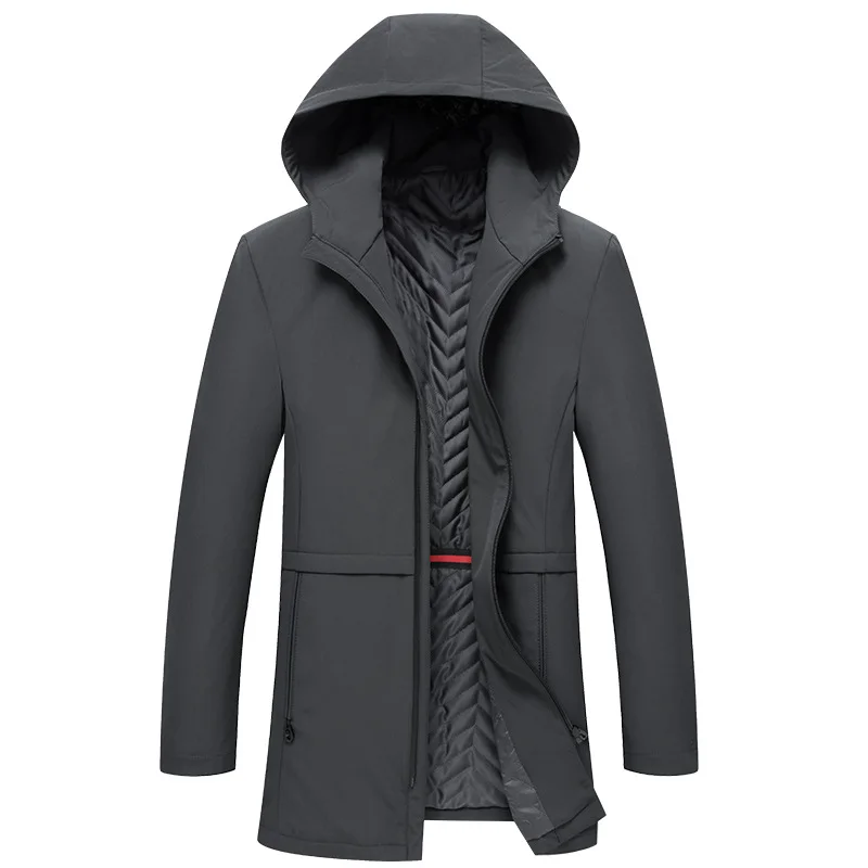 

2019 Autumn And Winter MEN'S Wear Men's Casual Jacket Trench Coat Medium-length Washing Coat