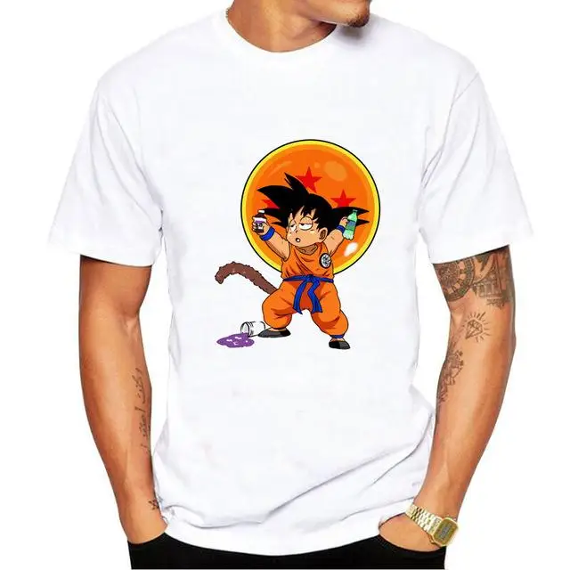 Picture-10 Новая модная мужская футболка Dragon Ball Z Goku, короткий рукав, круглый вырез, Супер Saiyan, японское аниме, футболка, Забавный дизайн, топы - Цвет: Picture-10