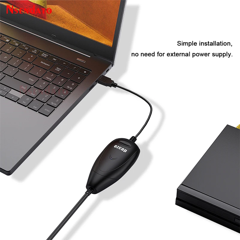 Ezcap172 USB 2.0 Audio Video Grabber Capture Card Convert Analog Video for VHS 8mm Video Recorder Camcorder DVD for Win 7/8/10