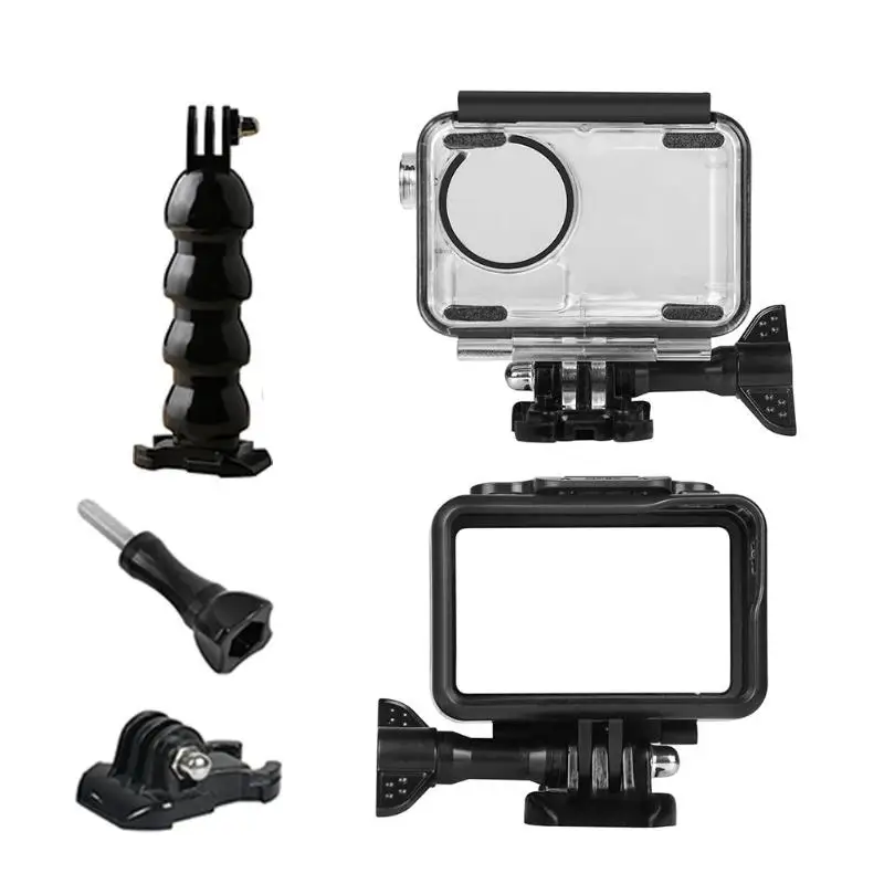 A Водонепроницаемый наручный ремень безопасности Пряжка адаптер для DJI OSMO действия длинные и короткие звенья могут регулировать угол съемки - Цвет: A