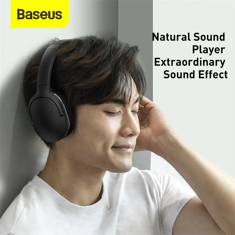 Fones de Ouvido sem Fio Esporte com Cabo Áudio para o Iphone Botões da Orelha Baseus Bluetooth Tablet Portátil Fone Ouvido D02 Pro 5.0 - Image 4
