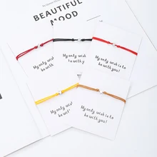 G. YCX, ручная работа, черный, красный цвет, веревка, серебряная звезда, Парные браслеты, регулируемые, открытки желаний, браслеты для женщин, мужчин, дружба, семейные подарки