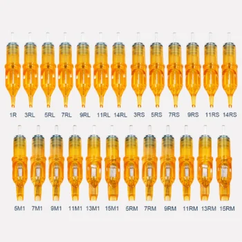 

Newset Tattoo Cartridges Needle Permanent Makeup Machine Tattoo Gun Needles Eyebrow Cartridge Needles 1/3/5/7/9/11/14RL RS M1 RM