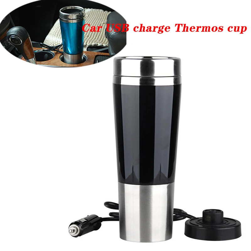 

Portable Car Electric Travel Heating Coffee Thermos Cup For Hyundai Creta Tucson Volkswagen VW Golf 6 GTI Kia Ceed Rio Sportage