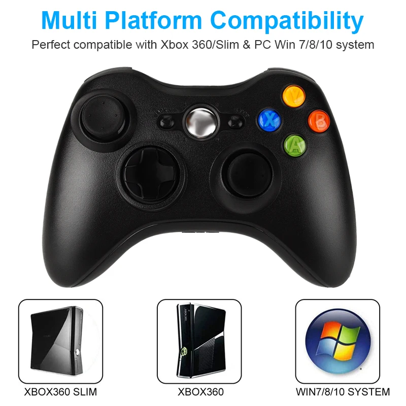 Controller Wireless/Cablato Gamepad Compatibile Con Joystick Wireless Xbox 360 Joypad Compatibile Con Windows Xbox E Slim 360 Pc