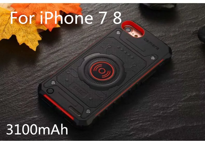 3 Чехол для аккумулятора для iPhone 6, 6s Plus, 7, 8 Plus, X, XS, тонкий чехол, новинка, чехол для зарядного устройства, 3100-5000 мА/ч, внешний аккумулятор - Цвет: 3