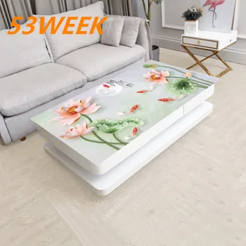 

PVC tablecloth waterproof and oil proof 3d printed soft glass table mat ins heat and oil proof table cloth coffee table cloth